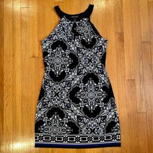 WHBM Classy Lined Halter Dress EUC